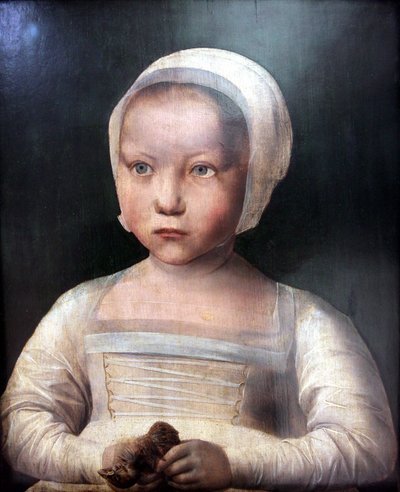 Little Girl with Dead Bird by Unbekannt Unbekannt